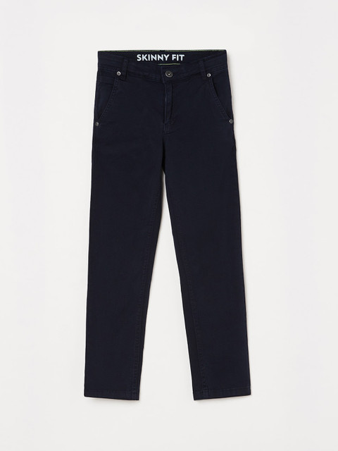 

Bossini Boys Navy Blue Regular Fit Solid Regular Trousers