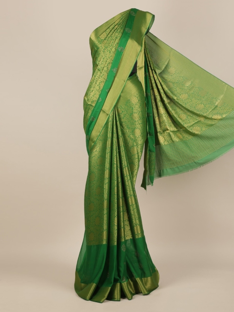 

Pothys Green Woven Design Pure Chiffon Saree
