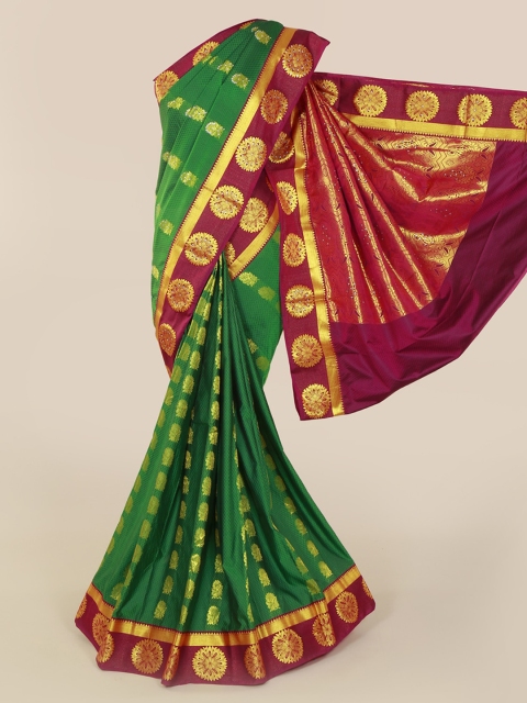 

Pothys Green Art Silk Woven Design Kanjeevaram Saree