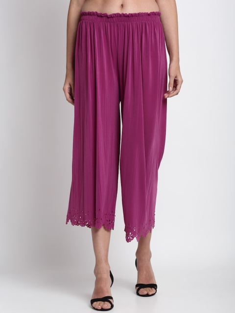 

NEUDIS Women Pink Solid Culottes
