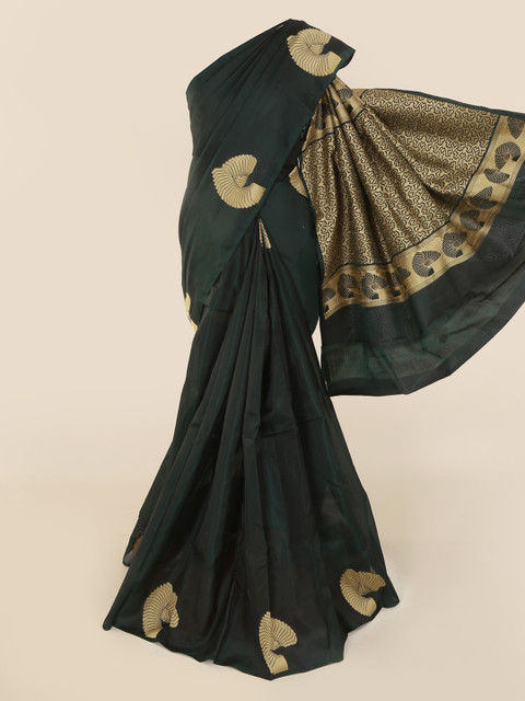 

Pothys Green Art Silk Woven Design Kanjeevaram Saree