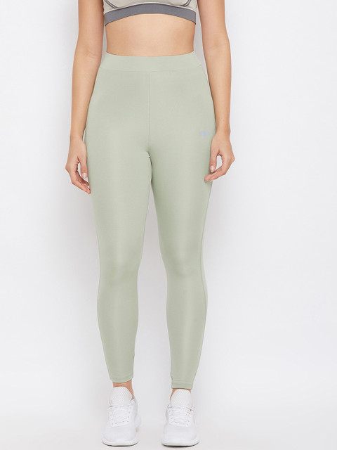 

Clovia Women Green Solid Tights