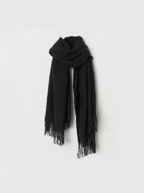 

H&M Women Black Soft scarf