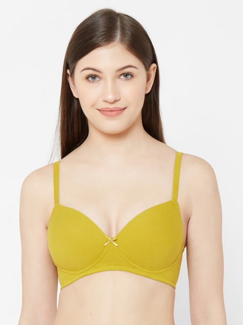 

Juliet Mustard Yellow Solid Non-Wired Lightly Padded T-shirt Bra 010002700008184