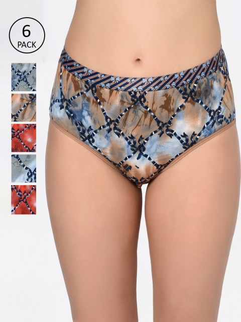 

Bodycare Women Pack Of 6 Assorted Hipster Briefs 6644