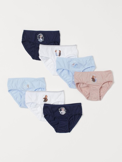 

H&M Girls Multicoloured 7-Pack Cotton Briefs 0686458088, Multi