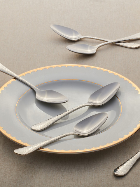 

Pure Home and Living Set of 6 Silver-Toned Martin Teaspoons Set