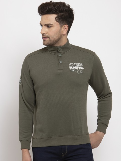 

Cantabil Men Green Printed Sweatshirt