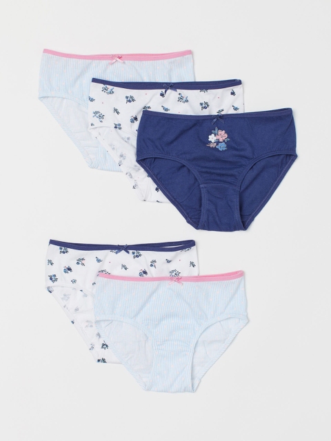 

H&M Girls 5-Pack Multiciloured Cotton Briefs 0624543072, Multi