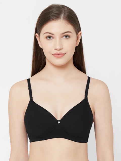

Juliet Black Solid Non-Wired Lightly Padded T-shirt Bra 010002700006856