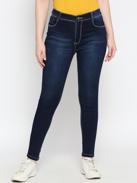 

AMMARZO Women Blue Slim Fit Mid-Rise Clean Look Jeans