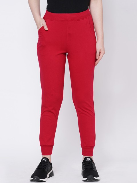 

Sweet Dreams Women Red Solid Joggers