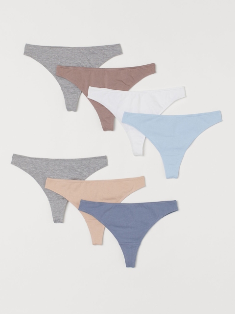 

H&M Women 7-Pack Brazilian Briefs 0889133008, White