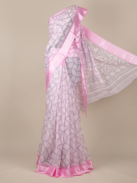 

Pothys Green Woven Design Jute Silk Saree