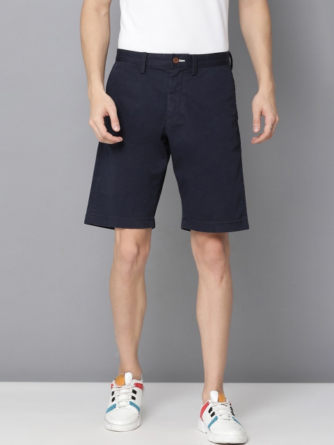 

GANT Men Blue Solid Regular Fit Regular Shorts