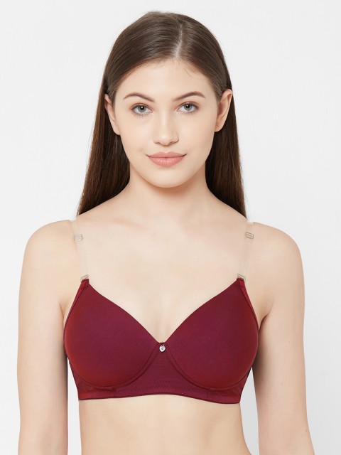 

Juliet Maroon Solid Underwired Lightly Padded T-shirt Bra 010002700011720