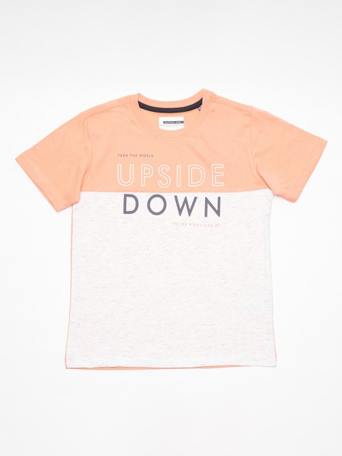 

Octave Boys Coral Printed Round Neck T-shirt