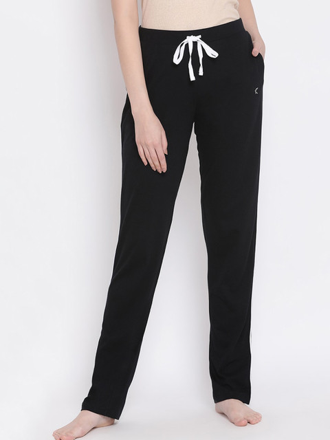 

Kanvin Women Black Solid Lounge Pants