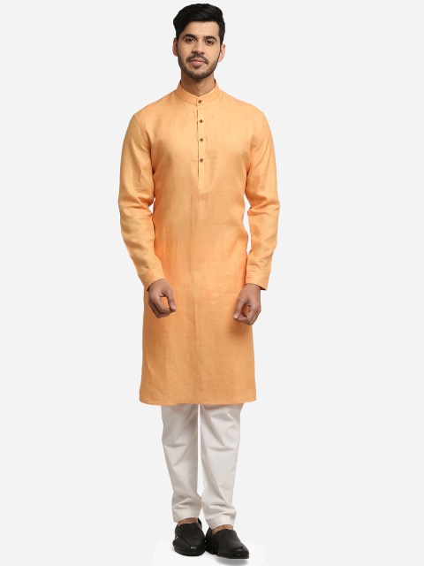 

Modi Kurta Men Orange Solid Kurta