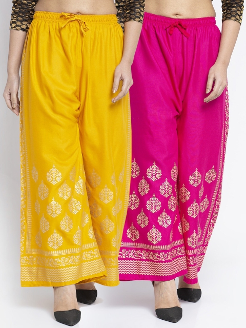 

GRACIT Women Yellow Printed