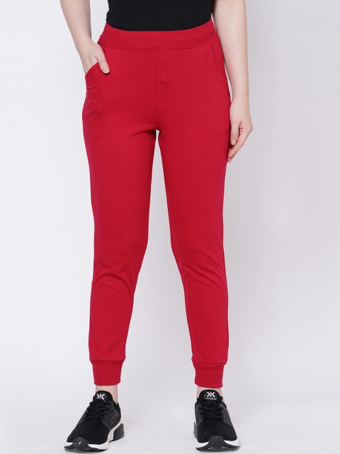 

Sweet Dreams Women Red Solid Joggers