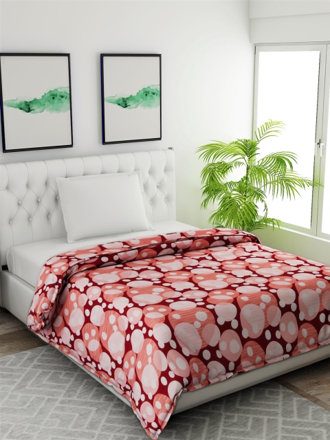 

Salona Bichona Brown & White Abstract AC Room 120 GSM Single Bed Comforter