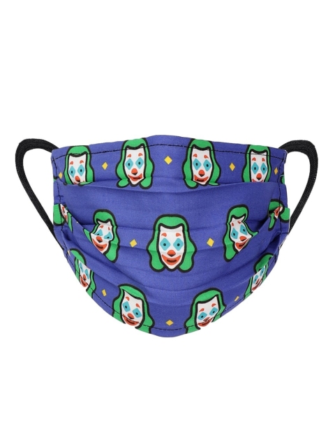 

LIVE IT SAFE Unisex Blue & Green Printed 4-Ply Reusable Nano-Technology Cloth Mask
