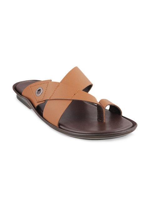 

Metro Men Tan Leather Sandals