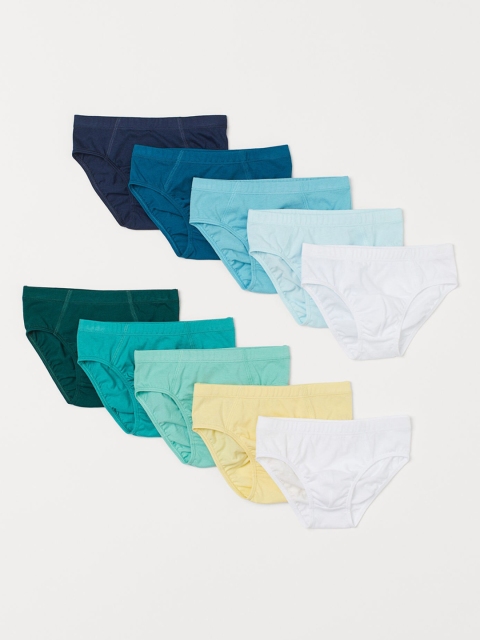 

H&M Boys 10-pack Multicoloured Briefs 0903632003, Multi