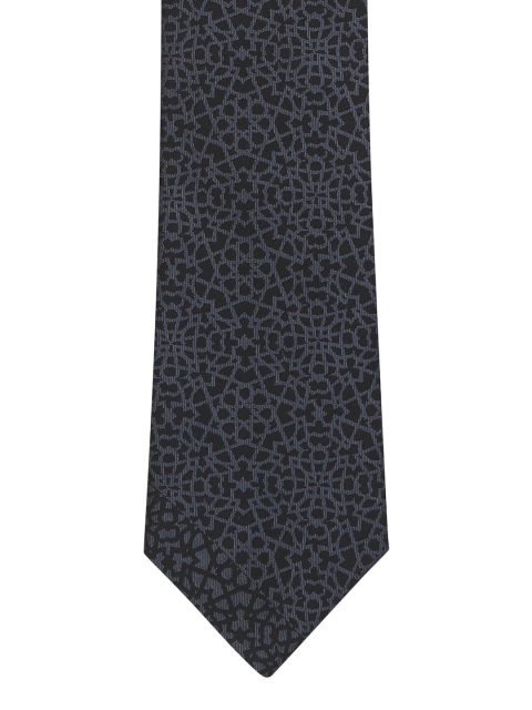 

Alvaro Castagnino Grey & Black Printed Broad Tie