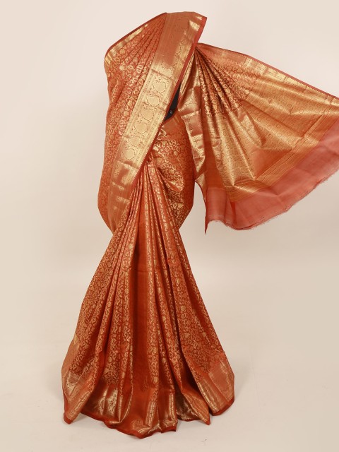 

Pothys Brown Woven Design Pure Silk Saree