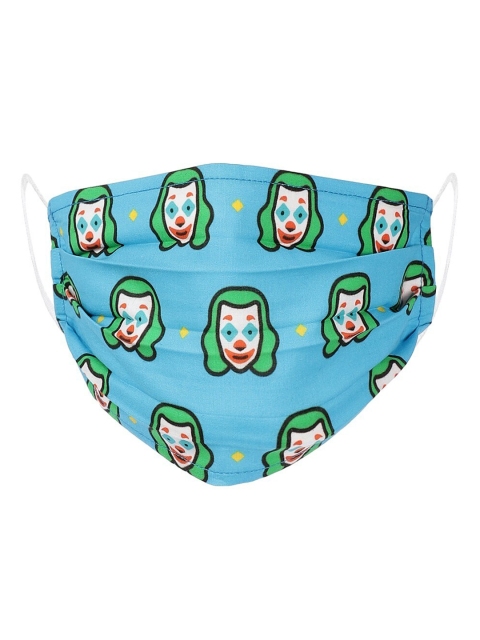 

LIVE IT SAFE Blue & Green Printed 4-Ply Reusable Nano-Technology Cloth Mask