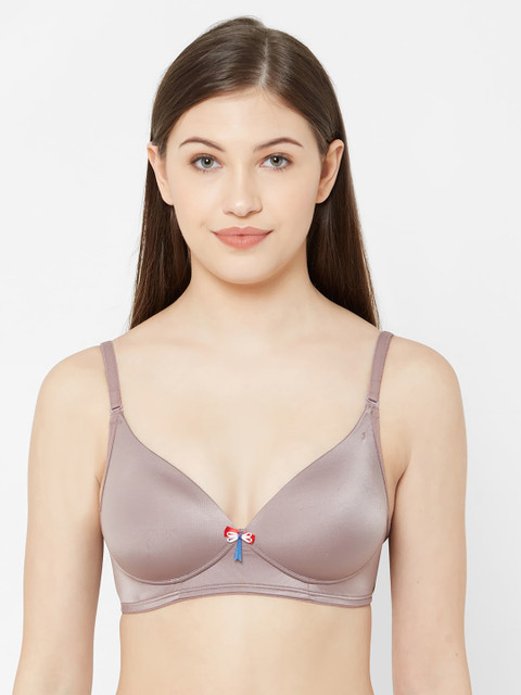 

Juliet Taupe Solid Non-Wired Lightly Padded T-shirt Bra 010002700008254