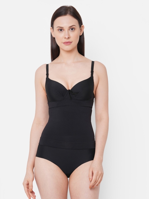 

Soie Women Black Solid Seamless High-Waist Super Control Tummy Shaper SHW-1