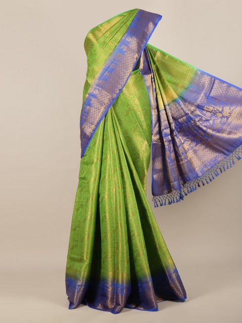 

Pothys Green Woven Design Saree