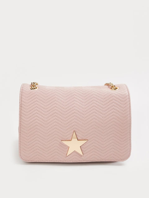 CODE by Lifestyle Pink Textured Sling Bag