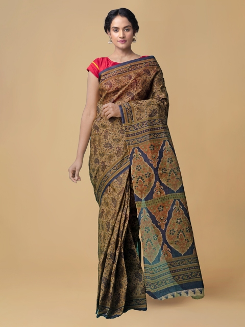 

Unnati Silks Women Brown Pure Krisha Cotton Sustainable Saree