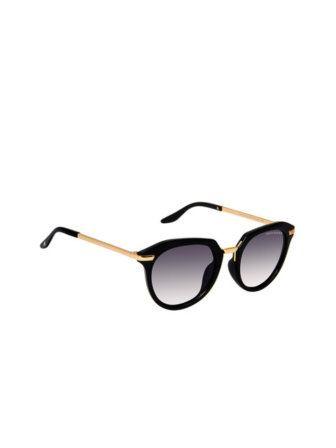 

David Blake Women Round Sunglasses N_SGDB2032, Black