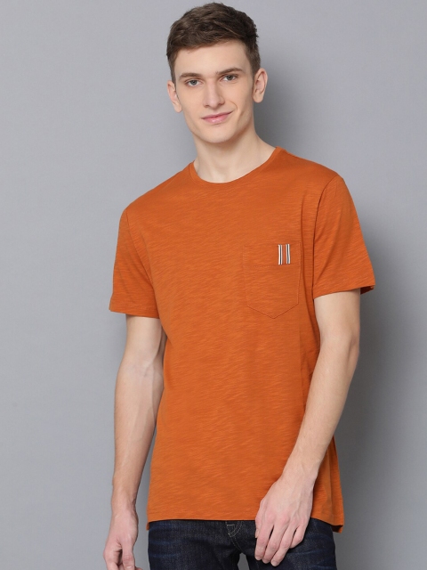 

Antony Morato Men Mustard Solid Round Neck T-shirt
