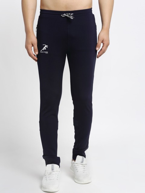 

GRACIT Men Navy Blue Solid Slim-Fit Track-Pants