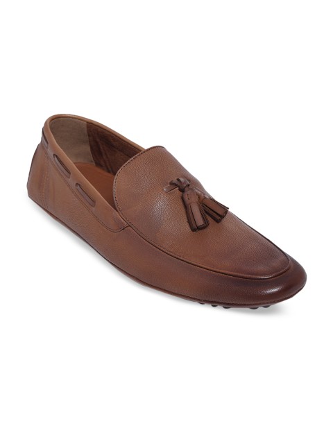 

ALDO Men Brown Leather Tassels Loafers