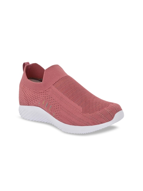 

HIROLAS Women Pink Mesh Walking Shoes