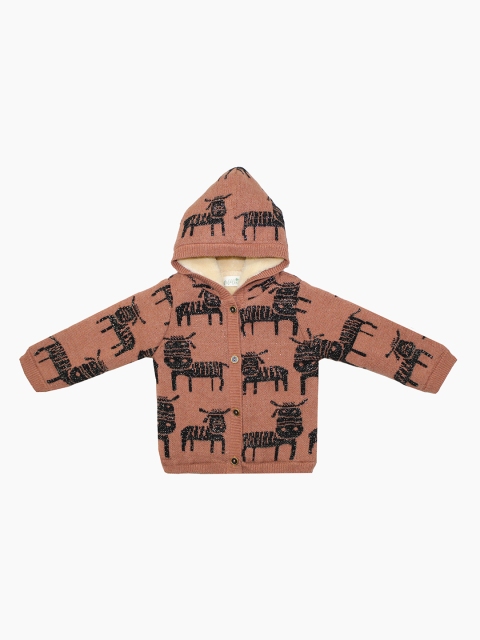 

Wildlinggs Unisex Kids Coffee Brown Self Design