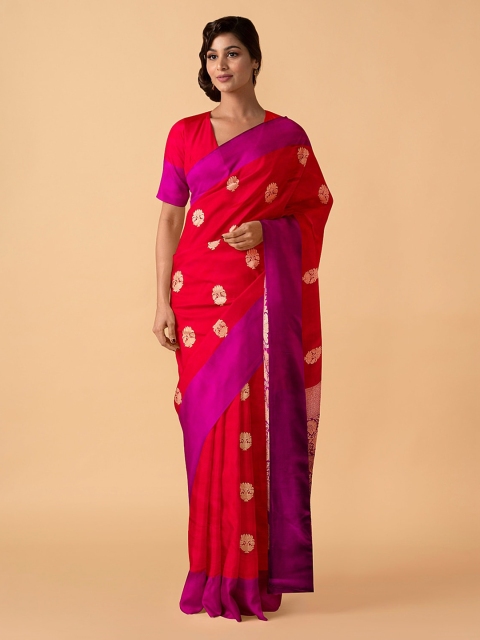 

Taneira Red Pure Silk Woven Design Banarasi Saree