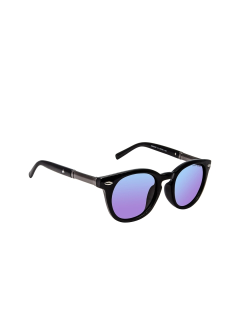 

David Blake Unisex Round Polarised & UV Protected Sunglasses N_SGDB2074, Black