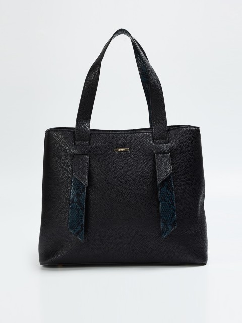 

Ginger by Lifestyle Black Solid Shoulder Bag