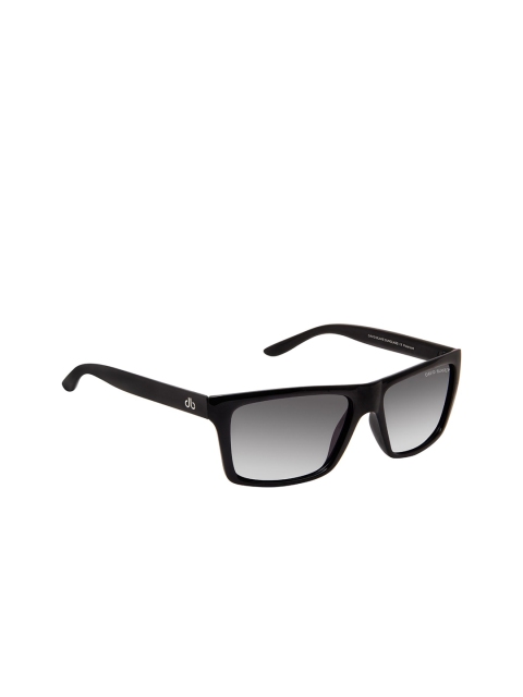 

David Blake Unisex Rectangle Sunglasses N_SGDB2008, Black