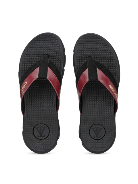 

Alberto Torresi Men Burgundy & Black Comfort Sandals