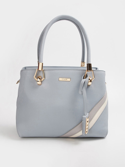 

CODE by Lifestyle Navy Blue Solid Handheld Bag