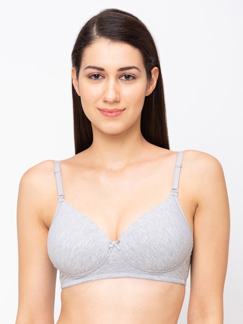 

Juliet Grey Solid Non-Wired Lightly Padded T-shirt Bra 010002700011721